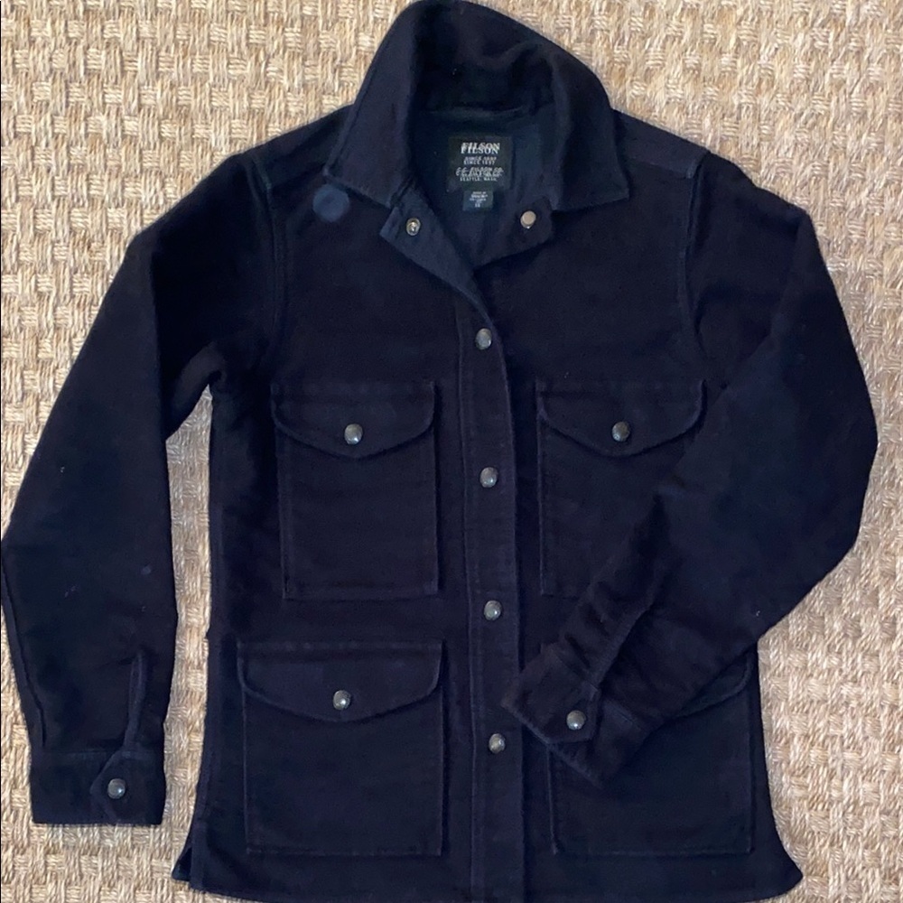 Filson Women's Point Hope Jac Shirt Black sz XS